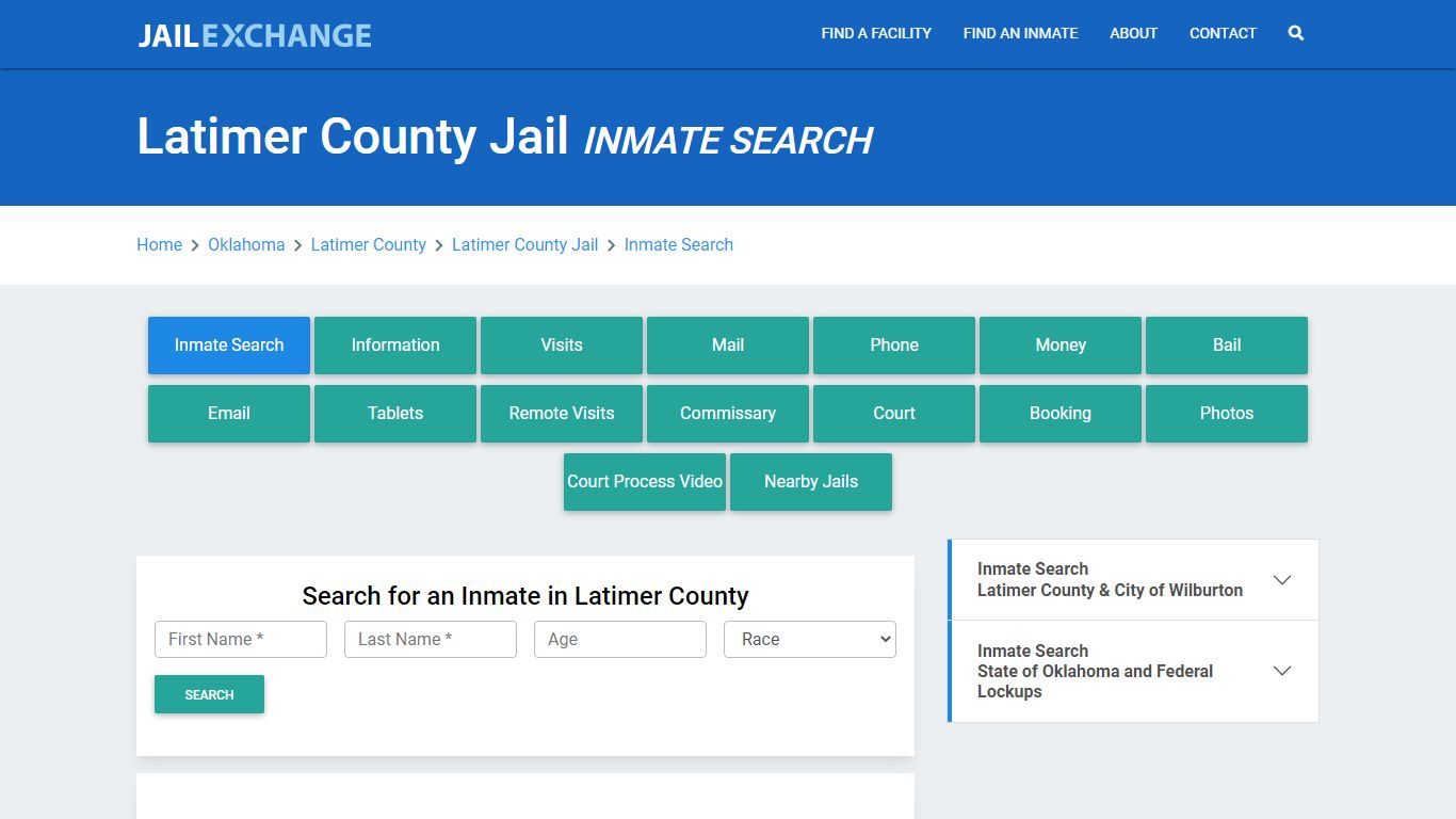 Latimer County Jail, OK Inmate Search: Roster & Mugshots